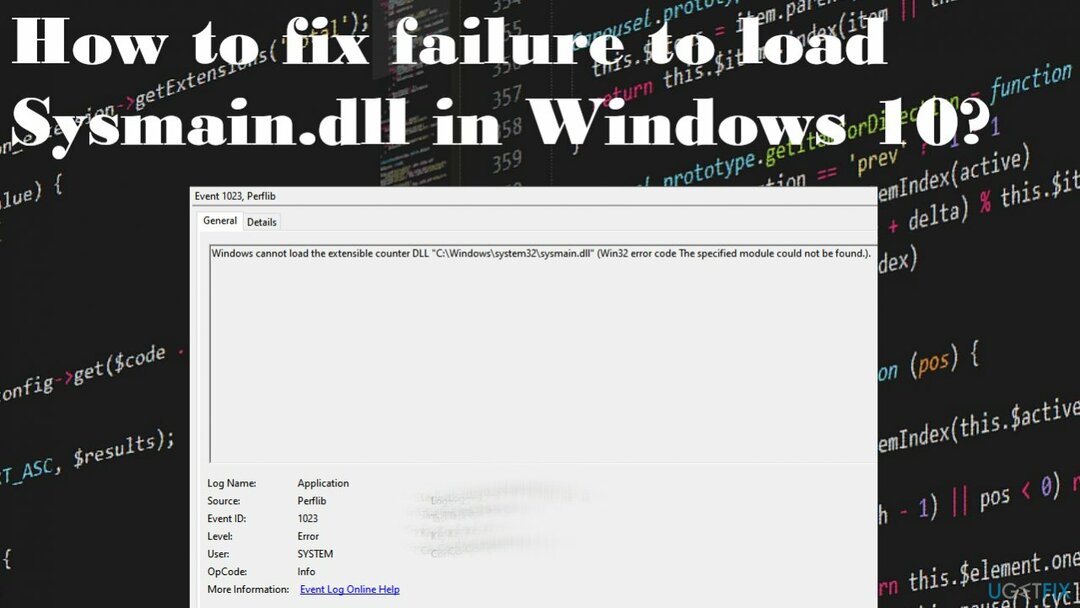 Windows 10 में Sysmain.dll लोड करने में विफलता