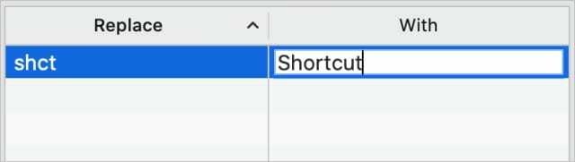 Criação de um atalho de substituição de texto no macOS