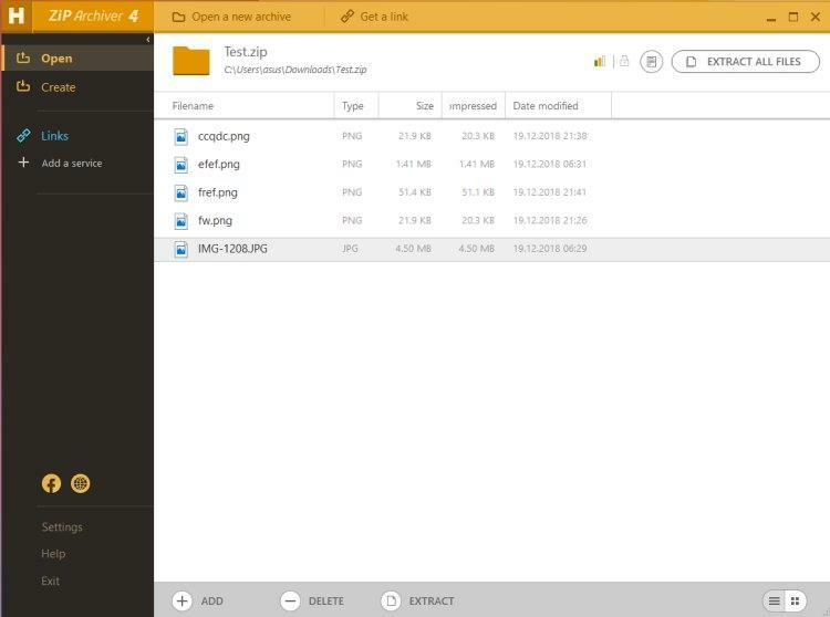 หนูแฮมสเตอร์ Zip Archiver 4