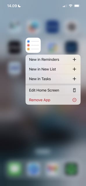 Remover aplicativo na captura de tela da tela inicial do iOS