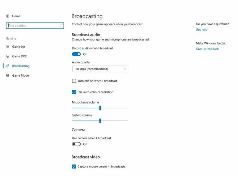 Configurarea fluxului live personalizat