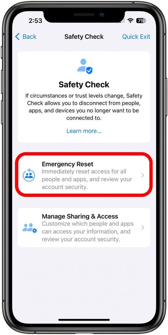 cómo ejecutar un control de seguridad en el iPhone