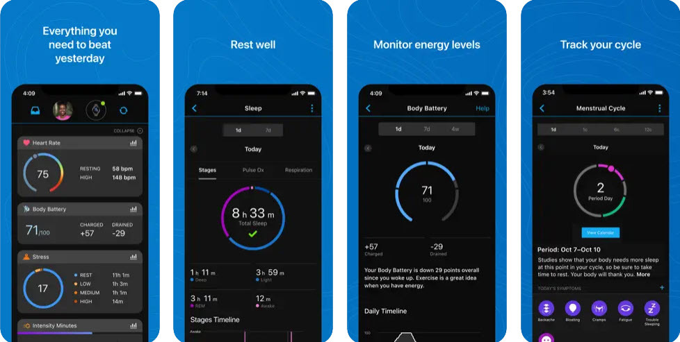 Geriausios dviračių programos Garmin Connect