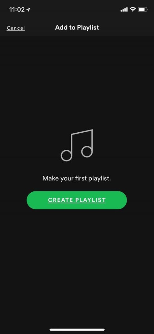 crea una playlist Spotify