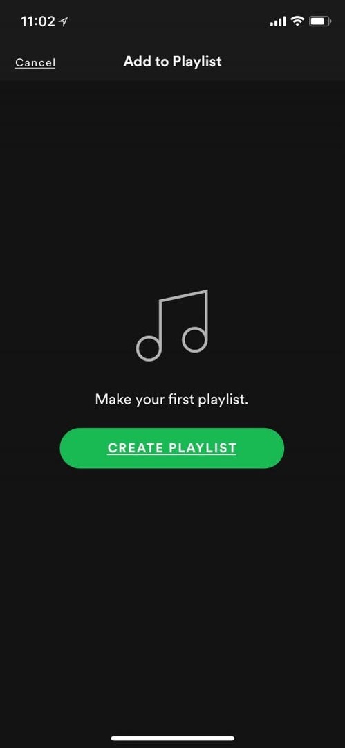 napraviti spotify playlistu