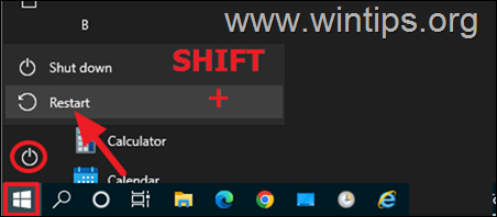 Shift-รีสตาร์ท