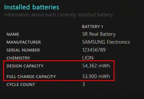 Windows 11 batterisundhedsrapport