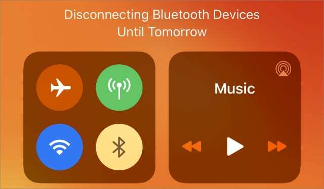 コントロールセンターでBluetoothがオフになっている