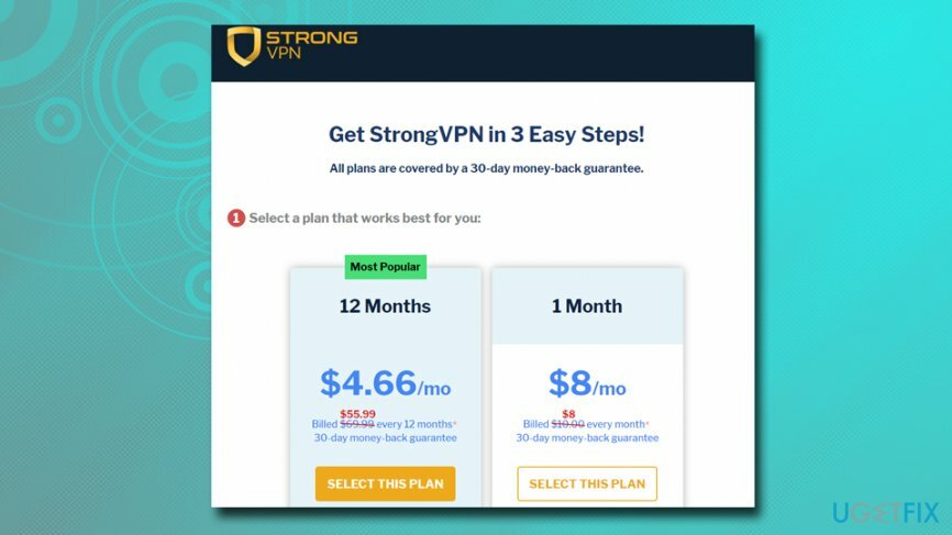 Gunakan StrongVPN