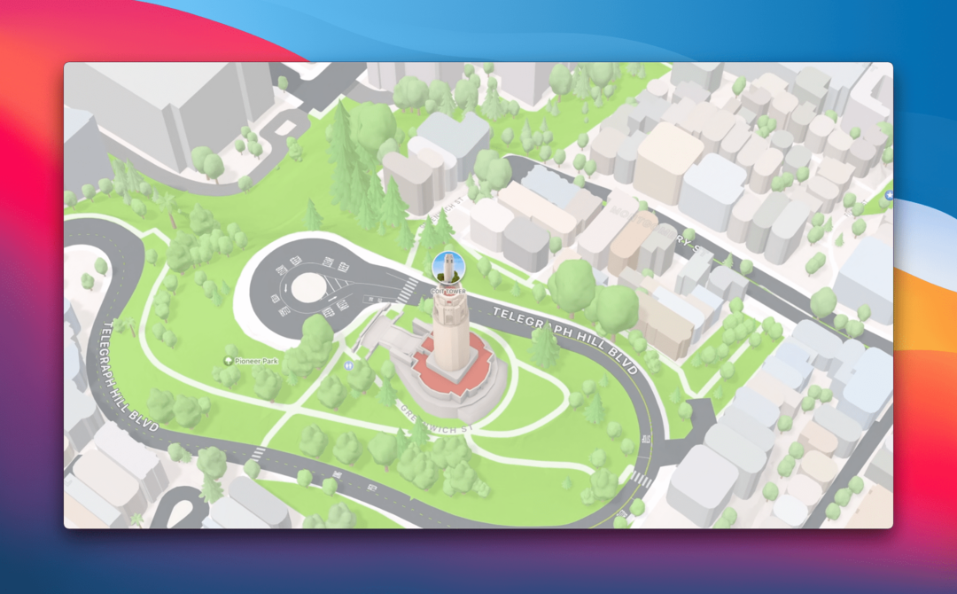 Apple Maps iOS 15 3D-maamärgid