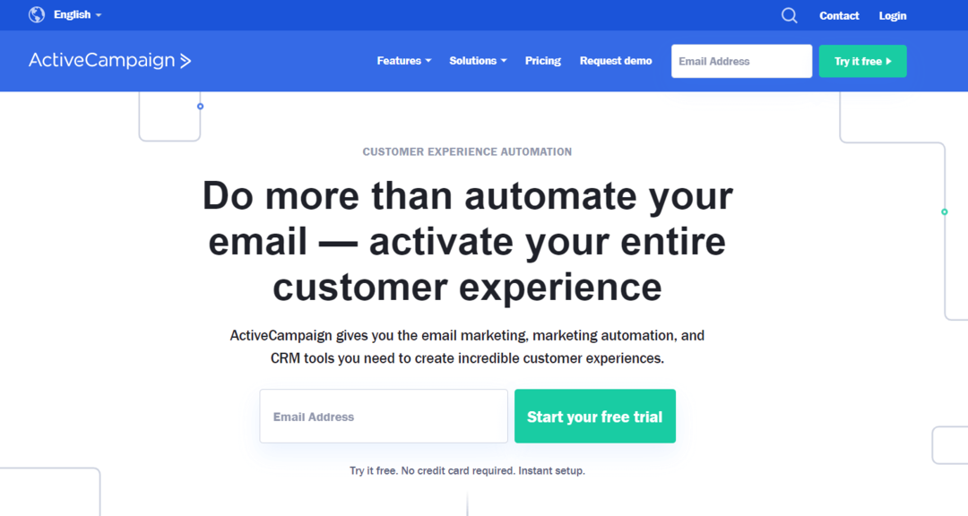 ActiveCampaign - Cel mai bun software de marketing prin e-mail
