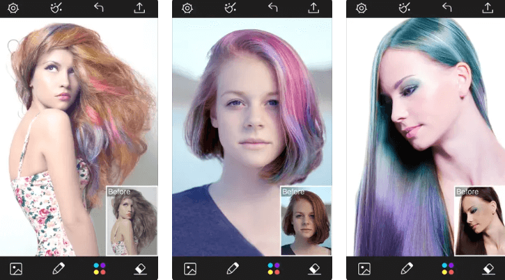 Saç Rengi Değiştirici - Stil Salonu ve Yeniden Renklendirme Kabini