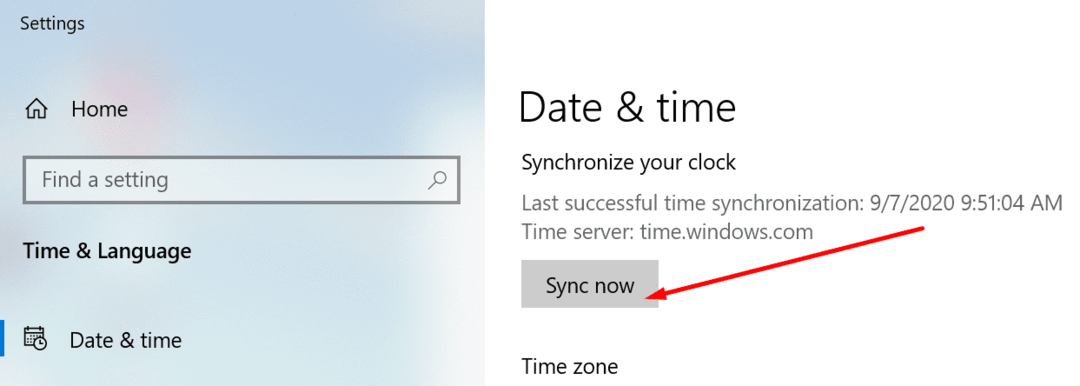 sincronizzare l'orologio windows 10 pc