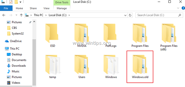 Priečinok Windows.old a ako ho odstrániť.