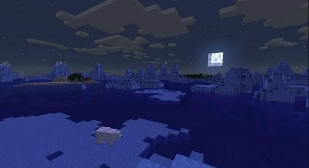 Minecraft-Samen der gefrorenen Insel