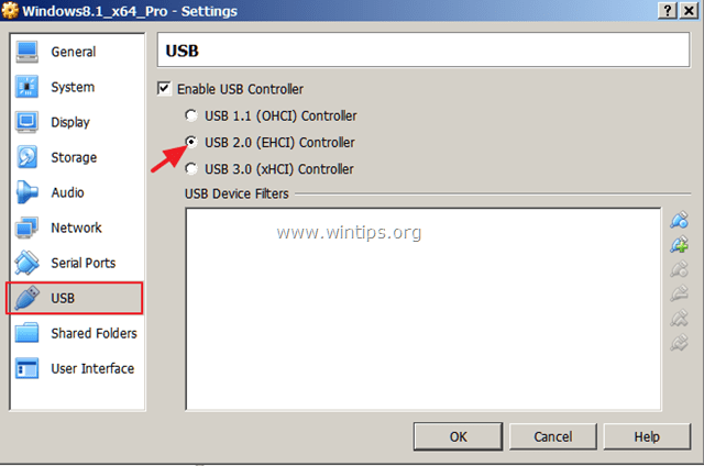 usb 2 ondersteuning virtualbox