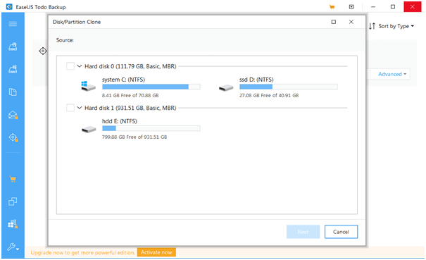 EaseUS Todo Backup - parhaat levykloonaussovellukset Macille