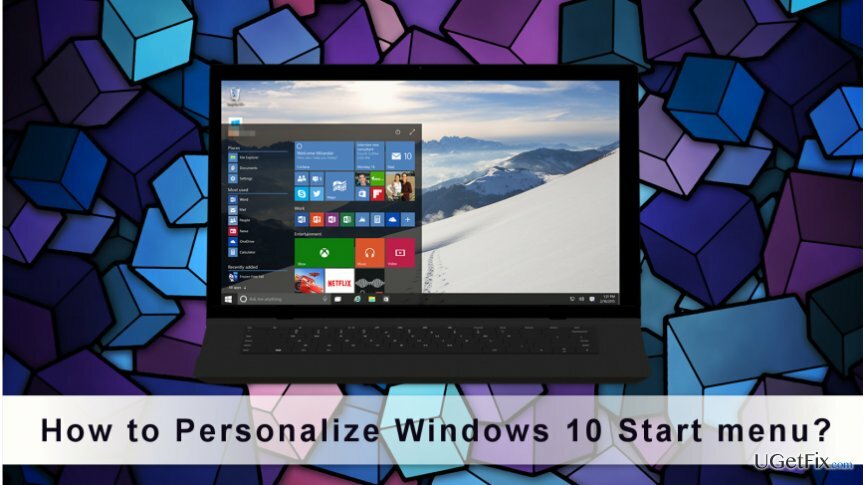 Uživatelé si mohou přizpůsobit nabídku Start systému Windows 10