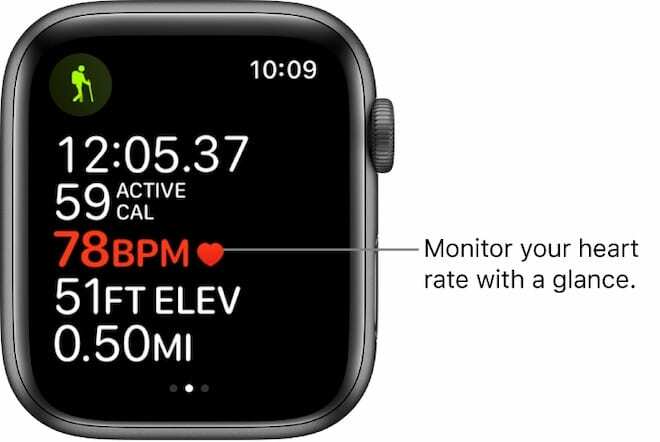 Apple वॉच - हृदय गति