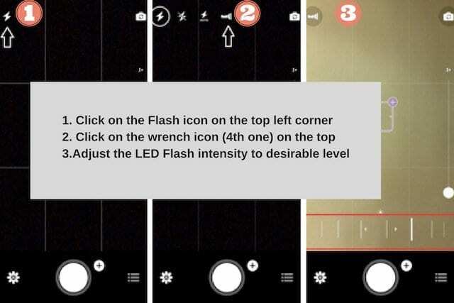 Dostosuj intensywność lampy błyskowej LED iPhone'a, instrukcje