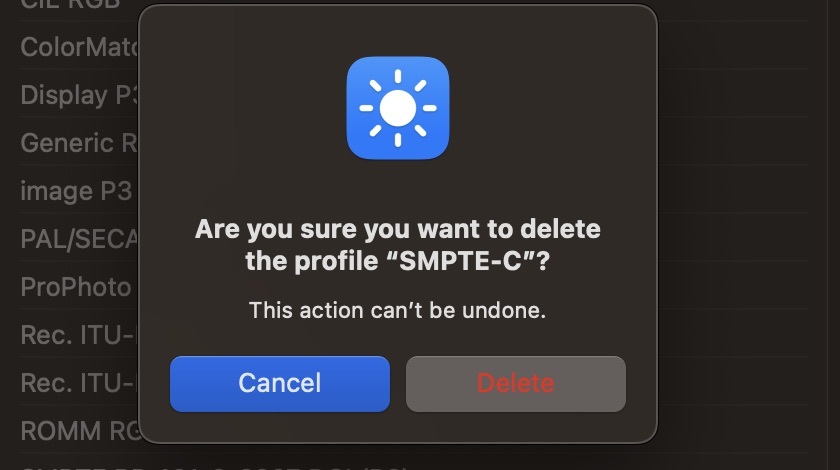 Odstrániť snímku obrazovky profilu Mac