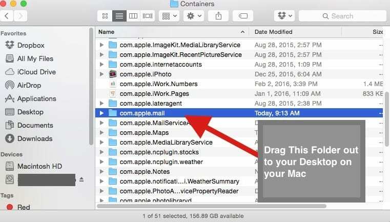 Mail-appen krasjer stadig med El Capitan, veiledning