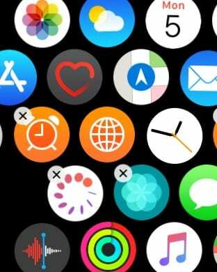 Kelola penyimpanan Apple Watch dengan menghapus aplikasi