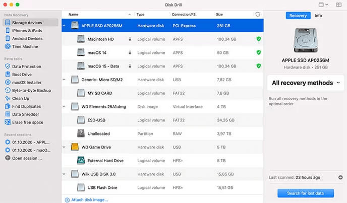 สว่านดิสก์สำหรับ Mac