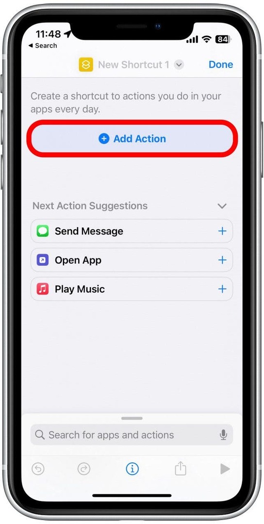 Додирните Додај акцију.