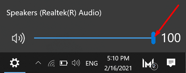 penggeser volume audio windows 10