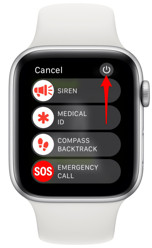 A hibák kijavításához kapcsolja ki, majd ismét be az Apple Watch-ot