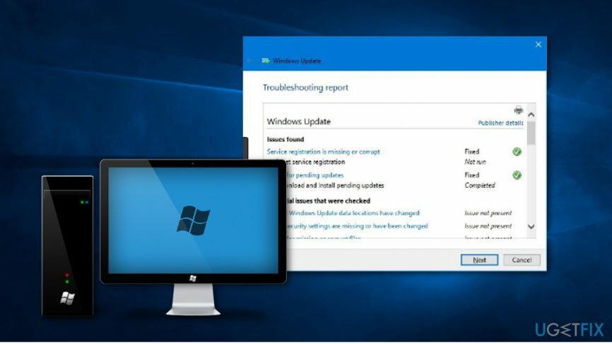 Javítsa ki a 0x80070543 számú Windows Update hibát a Windows Update hibaelhárító futtatásával