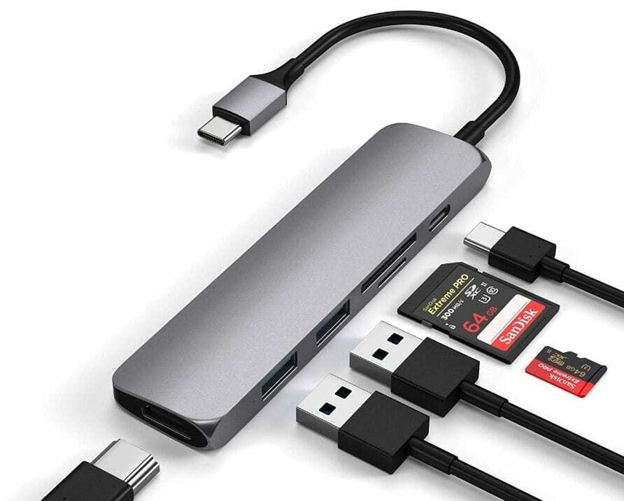 Satechi USB C Hub priedai, skirti ipadams