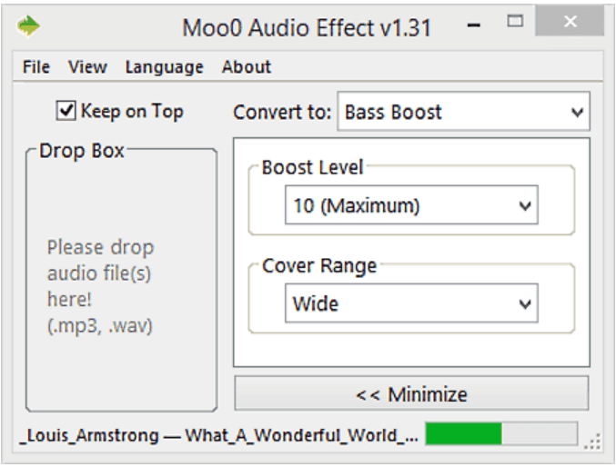 Effet audio Moo0