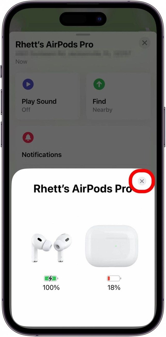 ברגע שהחלון הקופץ מראה שה-AirPods שלך מחוברים, דחה אותו.