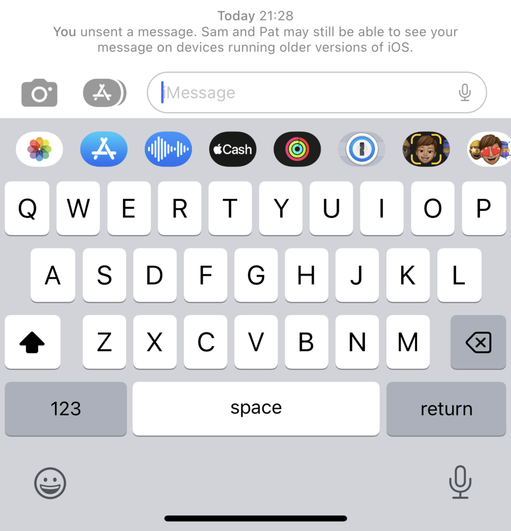 iOS 16 Отменете изпращането на съобщения на вашия iPhone - 3