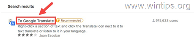 Til Google Translate - Firefox-utvidelse