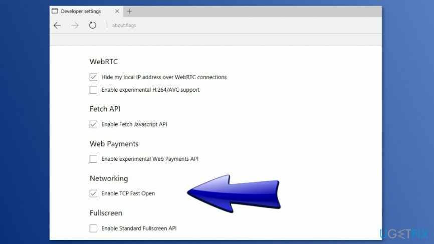 Désactiver la fonctionnalité d'ouverture rapide de TPC pour corriger l'erreur INET_E_RESOURCE_NOT_FOUND