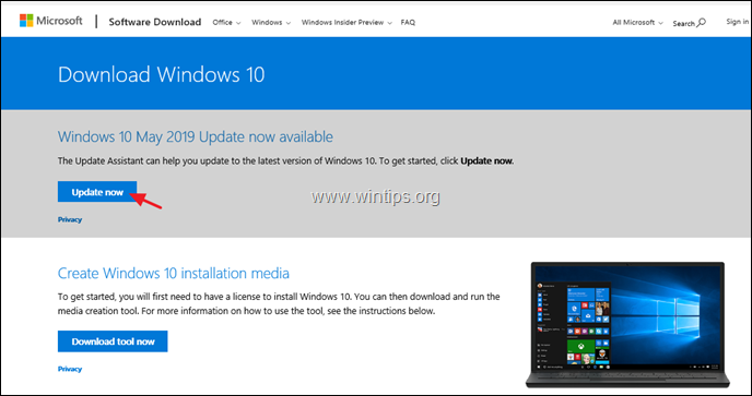 Windows 10 1903 mislukt - repareren