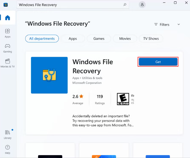 Χρησιμοποιήστε το Εργαλείο αποκατάστασης αρχείων των Windows