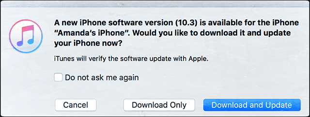 Si è verificato un errore durante l'installazione di iOS 10.3, come risolvere