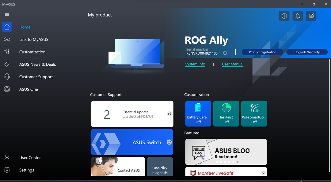 Asus ROG Ally - 6'da BIOS nasıl güncellenir