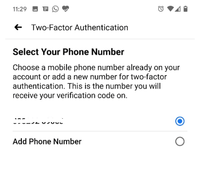Ein einzigartiger Code wird an Ihre registrierte Handynummer gesendet