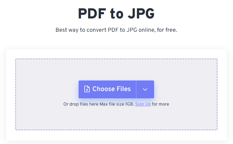 FreeConvert PDF do JPG