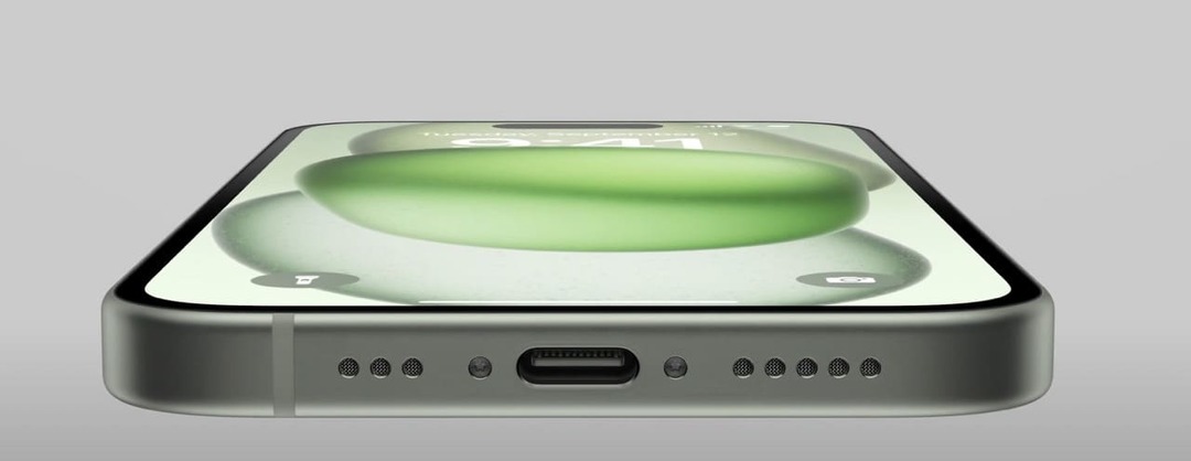 Зарядка USB-C на iPhone 15