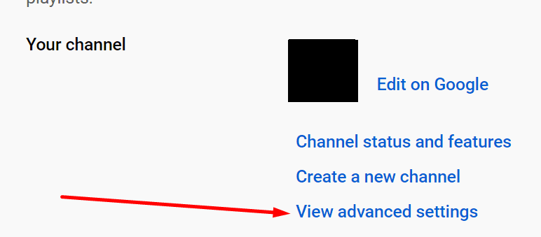 ver configurações avançadas canal do youtube