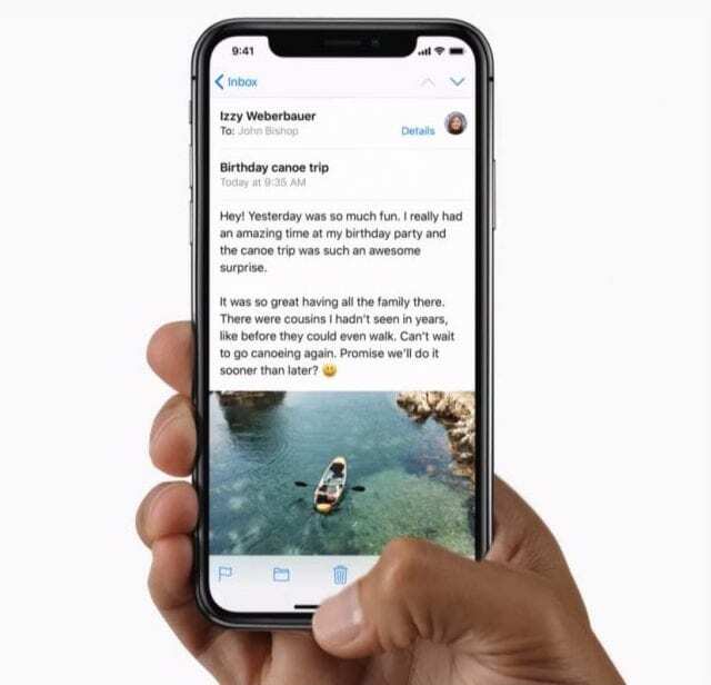 iPhone X इशारा नियंत्रण