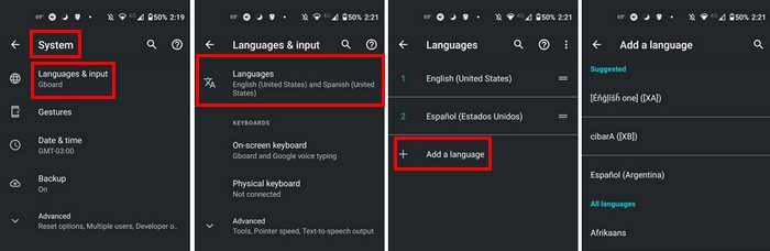 Android-Sprache