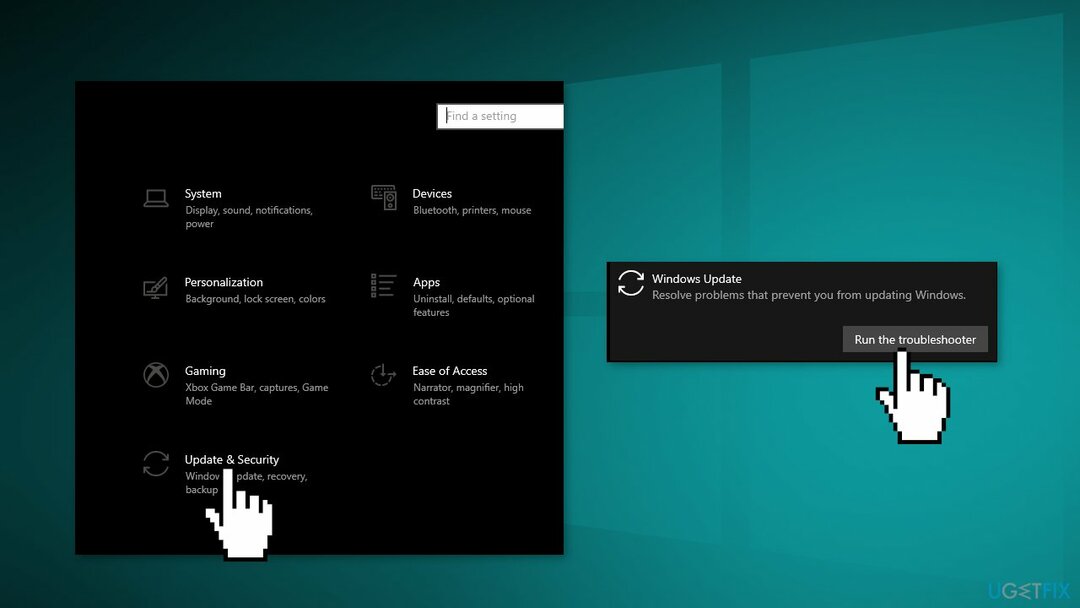 Jalankan Pemecah Masalah Pembaruan Windows