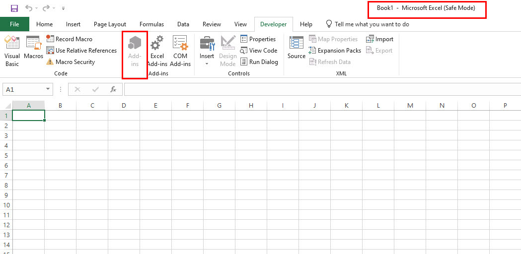 O Excel está no modo de segurança para resolver as teclas de seta que não funcionam no Excel